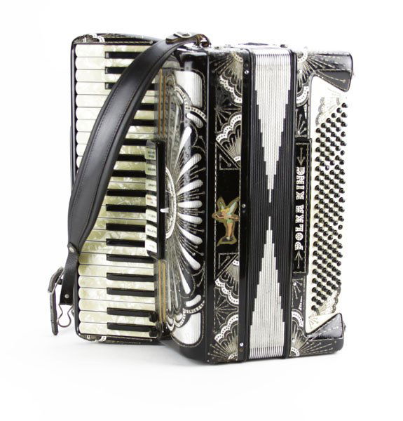 Vintage Polka King/ Polytone Jeweled Accordion. Damage Mar 17, 2016 Estate Auction Company in FL