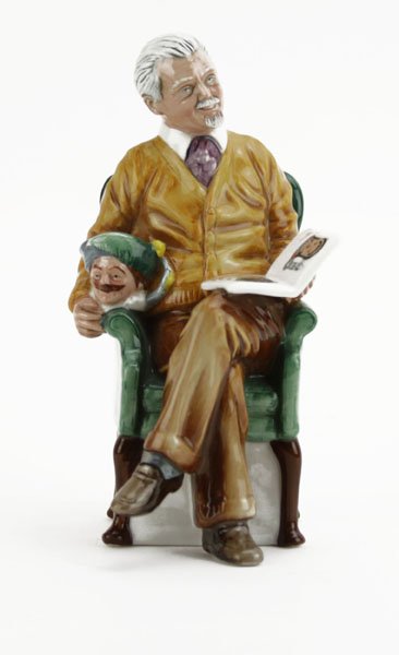 Royal Doulton Porcelain Figure Titled "Pride and Joy" E: Royal Doulton Porcelain Figure Titled "Pride and Joy" Exclusively For Collectors Club. Excellent Condition. Measures 7" H by 3-1/2" W. Shipping $35.00