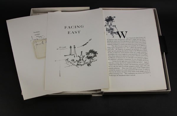 Jack Levine "Facing East" Portfolio in Box. Includes Sk (1 of 2)