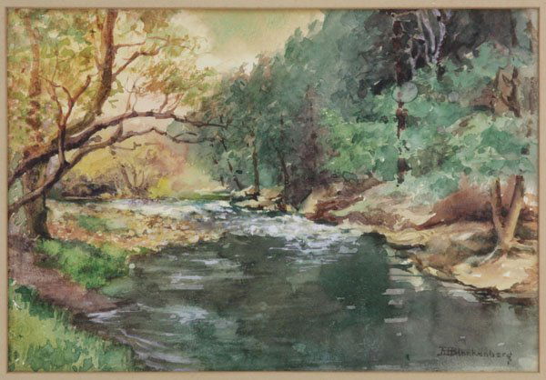 A. E. Blankenberg Watercolor on Paper "Untitled" Signed (1 of 2)