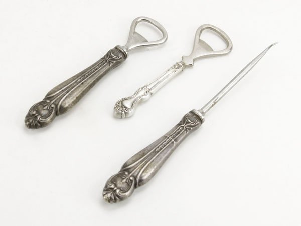 Two (2) Sterling Handle Bottle Openers along with (1 of 1)