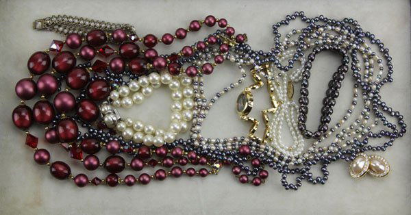 Lot of Assorted Beaded Necklaces, Earrings, Bracelets, (1 of 1)