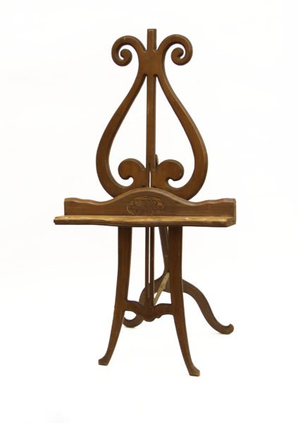 Vintage Carved Wooden Easel along with Vintage Photogra (1 of 1)