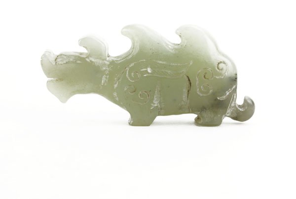 Oriental Carved Jade Mythological Jade Sculpture. Good (1 of 1)