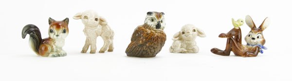 Five (5) Goebel Germany Glazed Porcelain Figures of Ado (1 of 1)