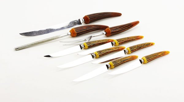 (9) Sheffield England Crown Crest Bakelite Handle (1 of 1)