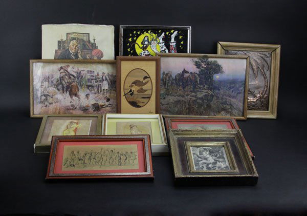 Lot of Assorted Artworks. Please Examine All Items Care (1 of 1)