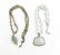 Chinese Jade Beaded Necklace with Fish Pendant,