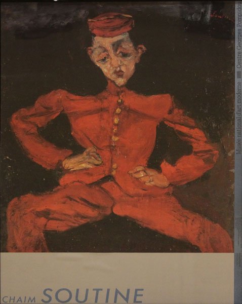 Chaim Soutine Centre Georges Pompidou Poster. Good Cond (1 of 1)