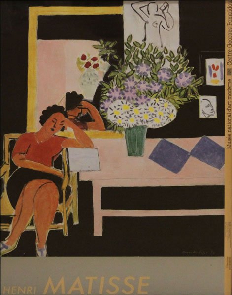 Henry Matisse Centre Georges Pompidou Poster. Good Cond (1 of 1)