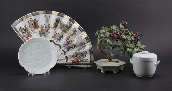 Royal Copenhagen Covered Jar, Tiffany and Co Plate alon (1 of 1)