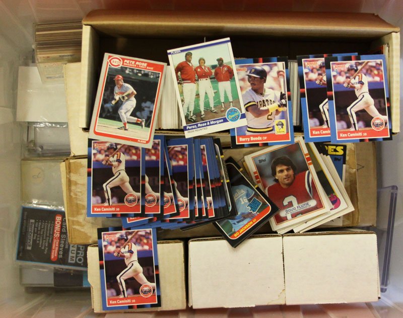 Plastic Bin Full of Sports Cards. We Will Not Ship This (1 of 1)