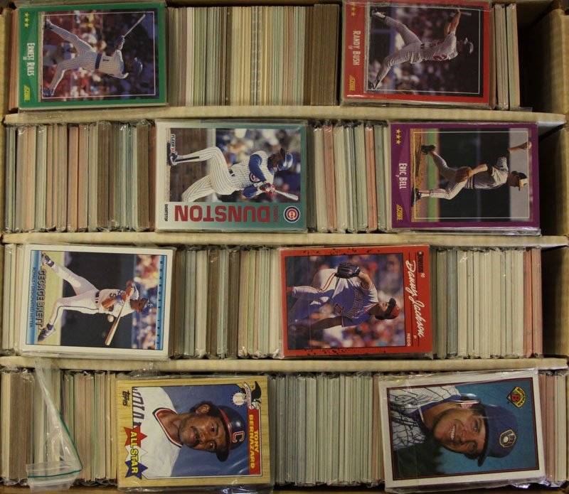 Cardboard Box Full of Sports Cards. We Will Not Ship Th (1 of 1)