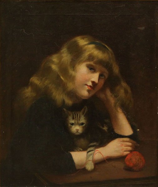 Antique British School Oil on Canvas Portrait of a Vict (1 of 1)