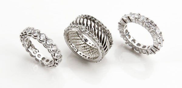 Three (3) Lauren G. A Fancy Sterling Silver Rings. (1 of 1)