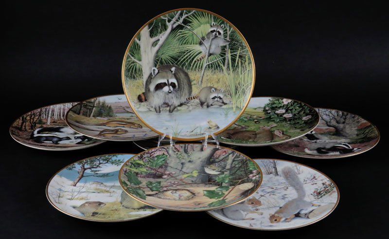 Nine (9) "Woodland Year" Signature Edition Plates Inclu (1 of 1)