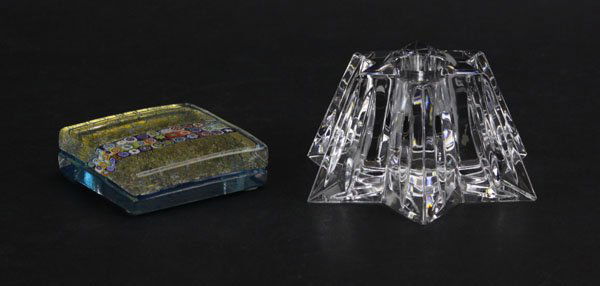 Waterford Star Shaped Candle Holder along with Murano G (1 of 1)