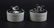 Two (2) Silver and Swarovski Crystal Doca Creazoni