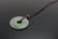 Chinese Jade Disk Pendant and Coral Beaded on Cord. Goo
