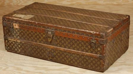Louis Vuitton Trunk: Louis Vuitton Trunk. 40-1/2 x 14 x 21-1/2
