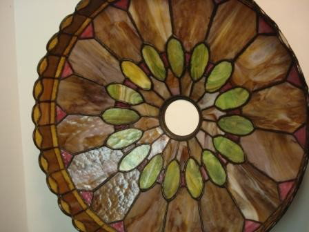 DUFFNER & KIMBERLY 20" Leaded Glass Lamp - 5