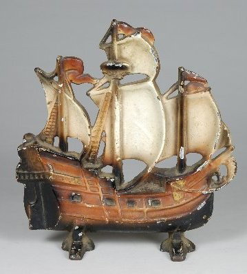 Sailing Ship Doorstop. 11"H, 10"w.: Sailing Ship Doorstop. 11"H, 10"w.