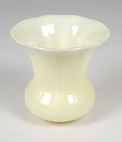 Steuben Ivorine Shade Vase: Steuben Ivorine Shade Vase. One of the favorite Steuben forms. 5" H.