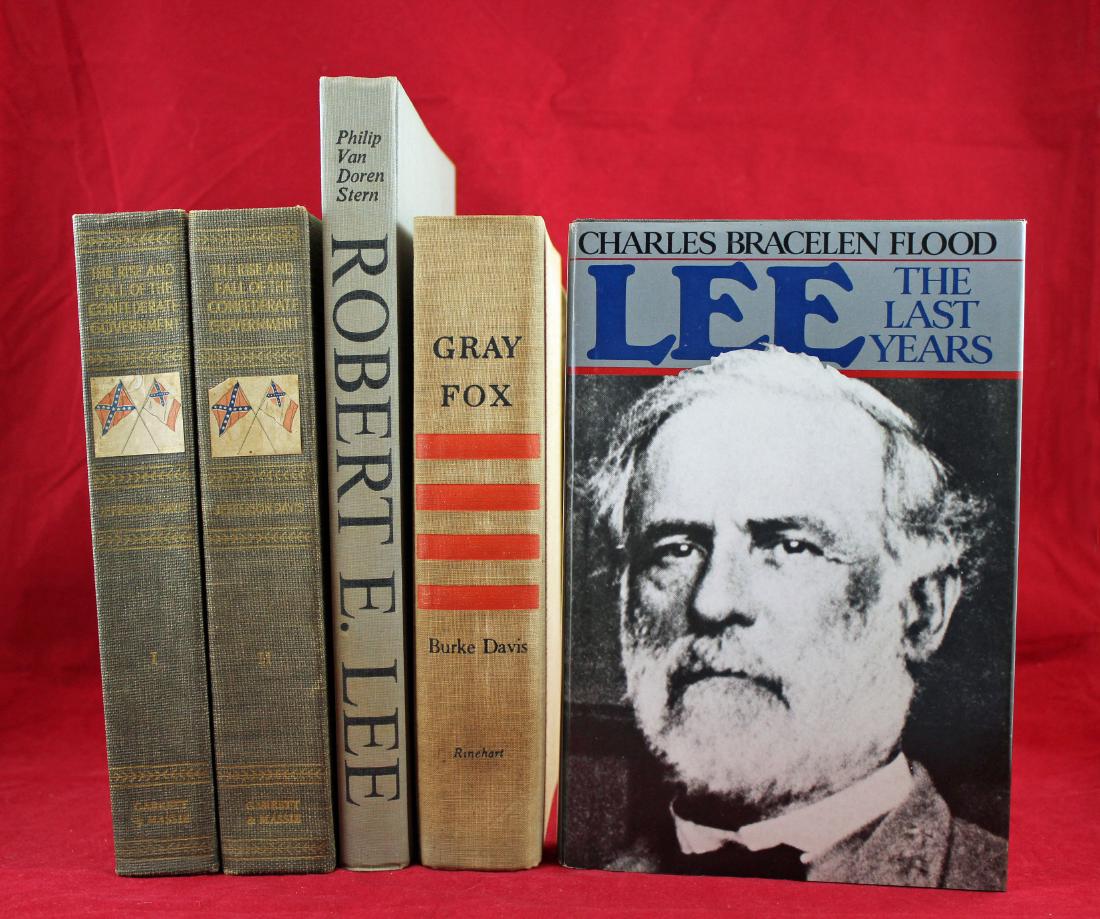 Five Robert E. Lee and Jefferson Davis Books (1 of 7)
