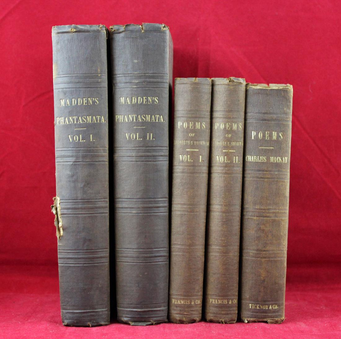 Two sets - Poetry and Madden's Phantasmata 1857 (1 of 7)