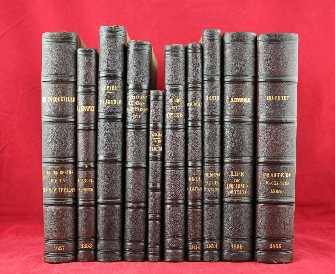 Ten Rebound 1800's Books on Various Topics (1 of 10)