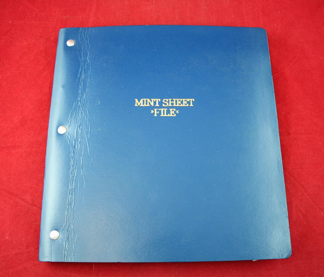 U.S. Postage Stamp Mint Sheet File 1960's - 70's (1 of 9)