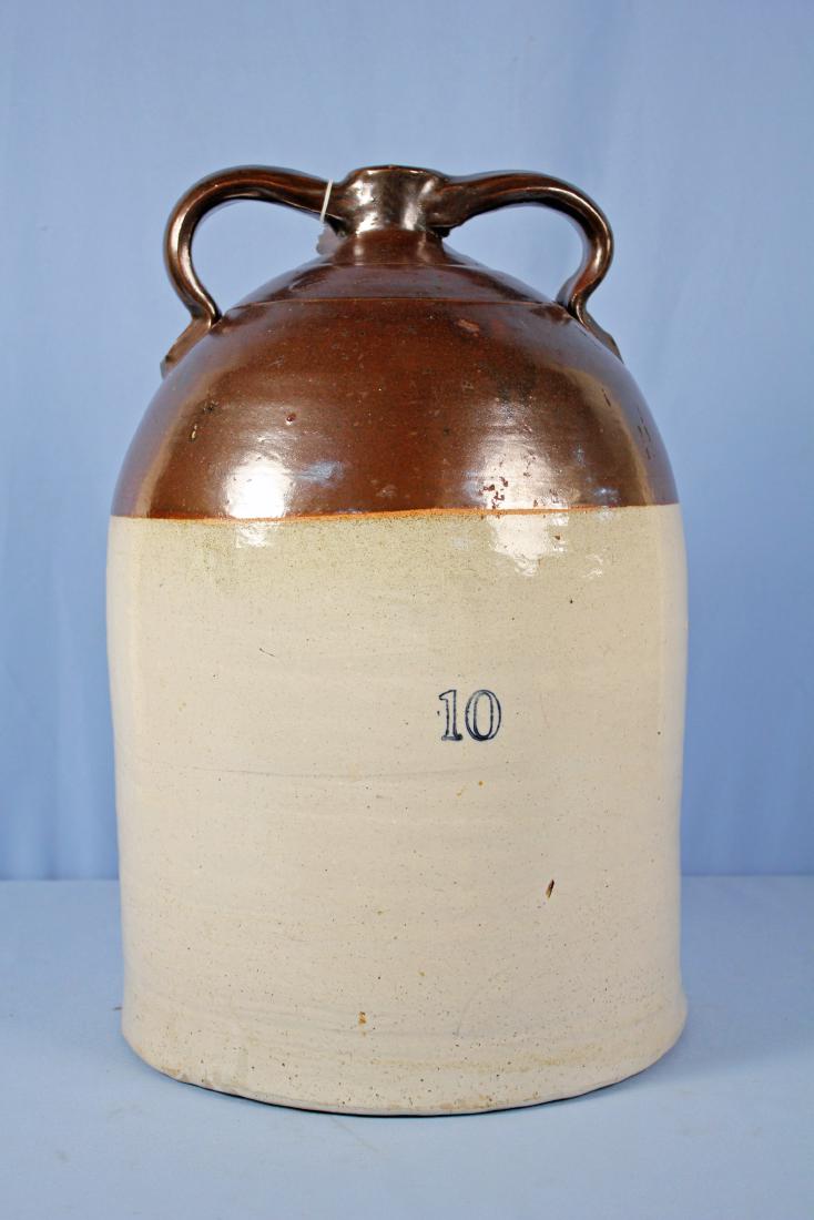 Ten Gallon Double Handled Stoneware Jug