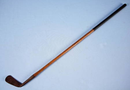 Rare Tom Stewart Hickory, Special Jigger Golf Club: Rare Tom Stewart, St. Andrews, Scotland, Hickory Shaft "Special Jigger" Golf Club. Club is marked - T. Stewart Maker St. Andrews, Hand Forged in Scotland, "S ST A Reg Trademar" under the figure of a