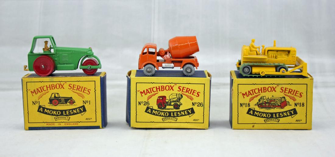 3 Lesney Matchbox Heavy Equipment #1, #18, & #18 (1 of 5)