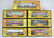 7 O Scale Rail King MTH Hopper Flat Cars Etc