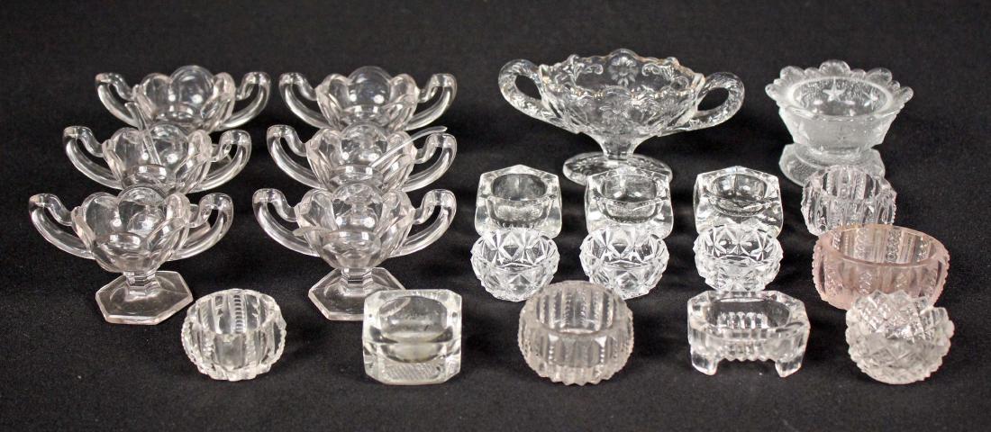 Collection of EAPG Salt Cellars: Collection of EAPG Salt Cellars.