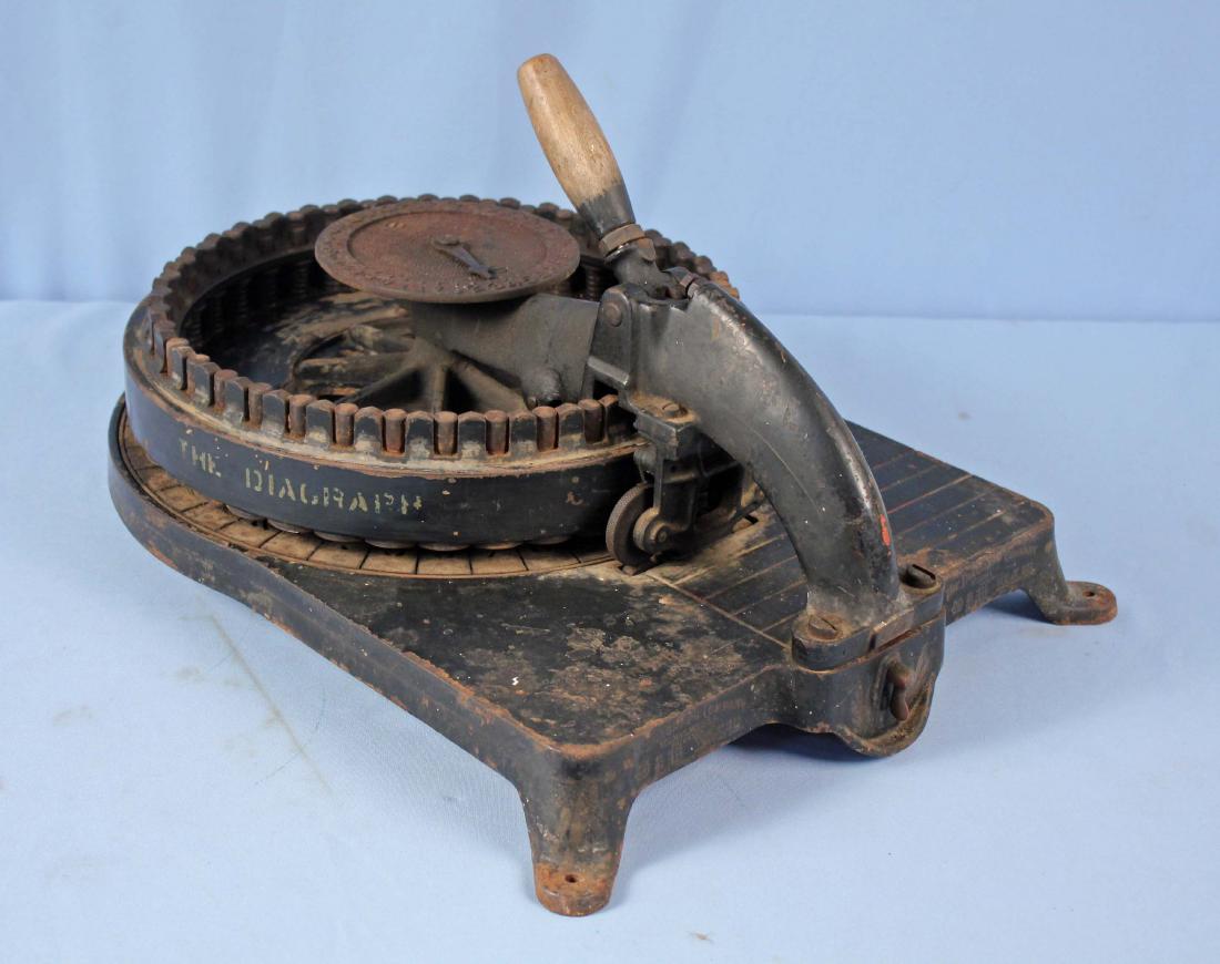 The Diagraph Company Stencil Cutting Machine, 1905