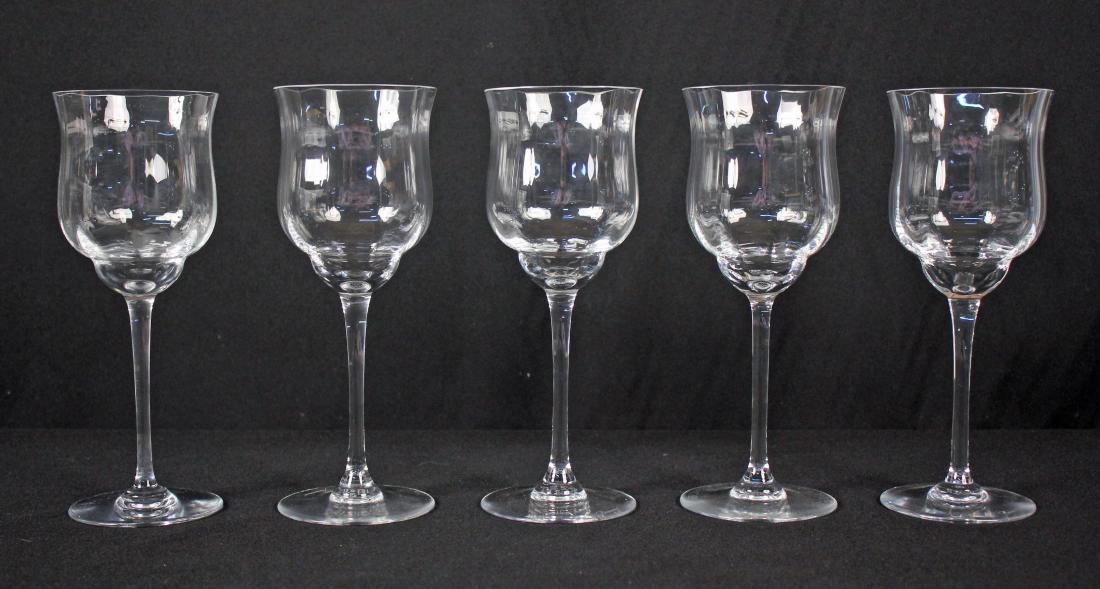 5 Baccarat Capri (Tall Optic) 9 1/8" Water Goblets (1 of 4)