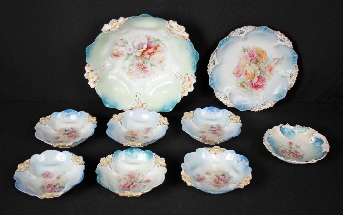 Fine Unmarked 7 Piece R.S. Prussia Berry Set Etc. (1 of 5)