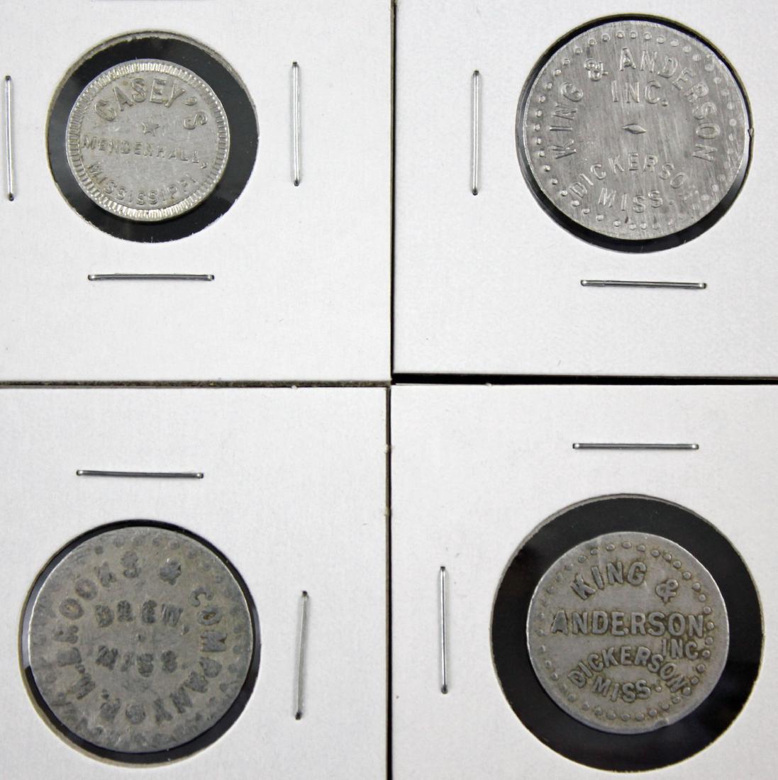 4 Mississippi Tokens; Drew, Dickerson (2), Mendenh (1 of 4)