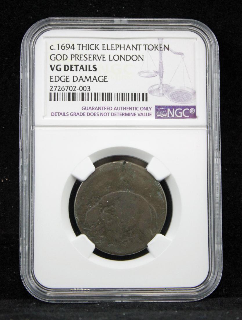 Elephant 1/2 Penny Token (ca. 1672-1694) (1 of 4)