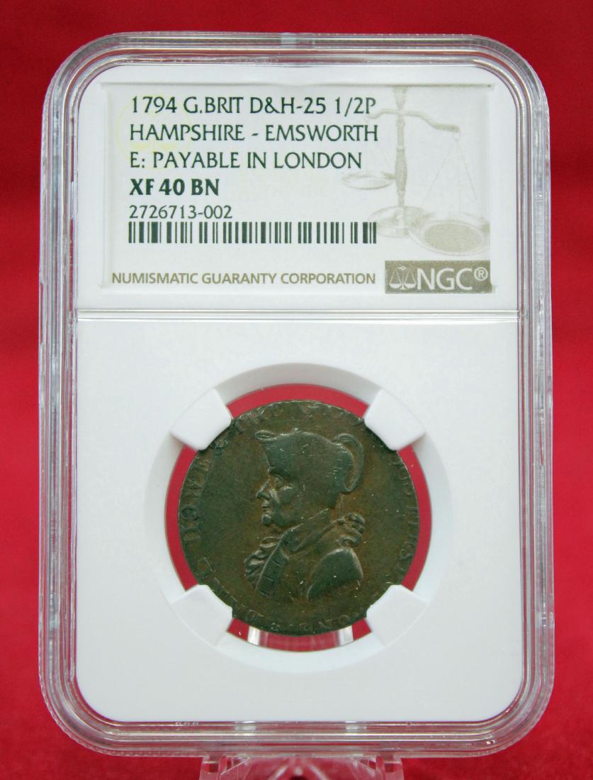 1794 Great Britain, 1/2 Penny (1 of 4)