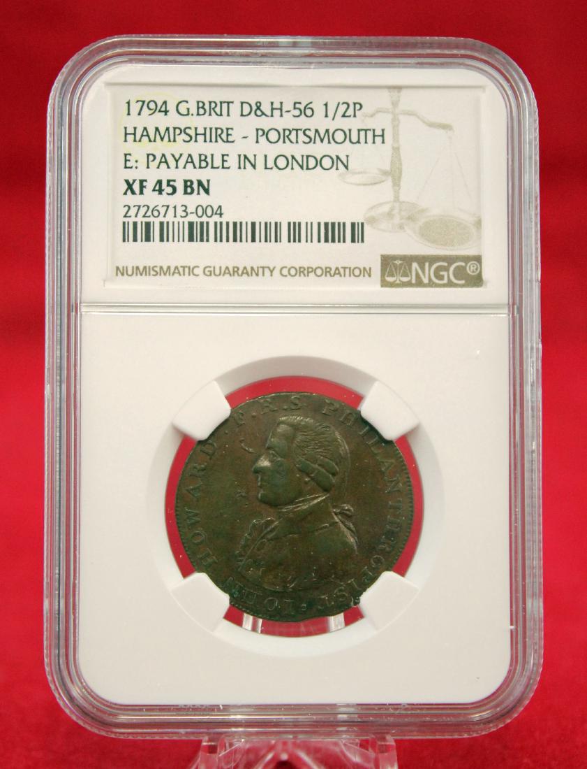 1794 Great Britain, 1/2 Penny (1 of 4)