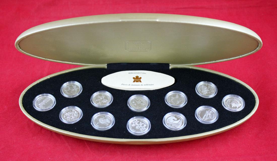 Canada 1999 Millennium Sterling Silver Quarter Set (1 of 4)
