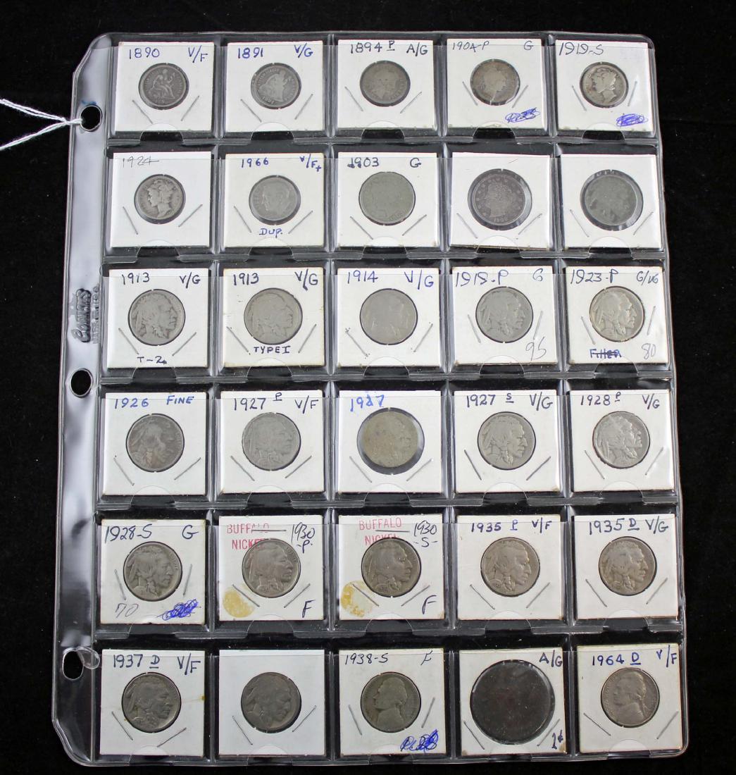 Mixed Group of U.S. Coins, 1890 - 1964, Dimes Etc. (1 of 5)