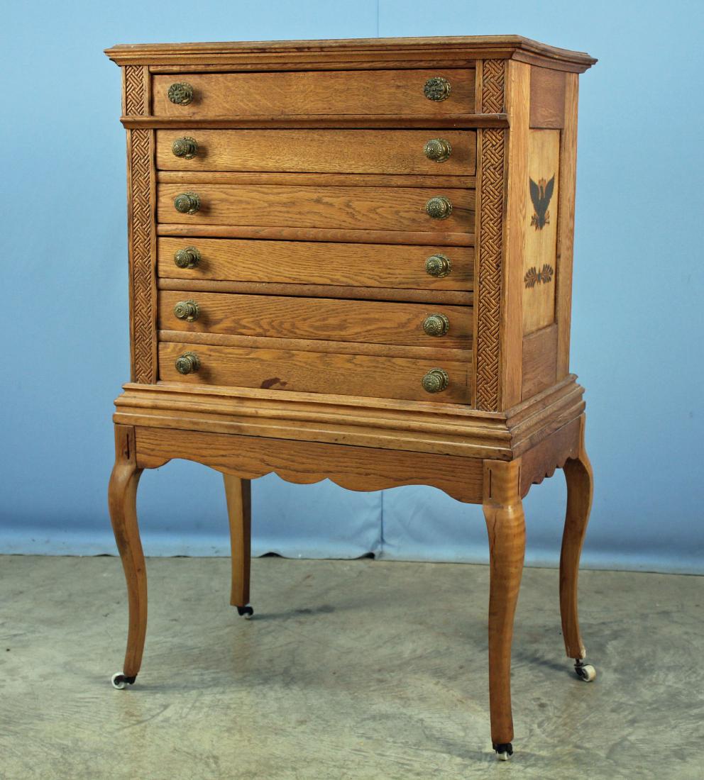 Coats Clark Spool Cabinet Silverware Chest Mar 24 2018