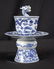 1821 Blue & White Chinese Porcelain Puzzle Cup