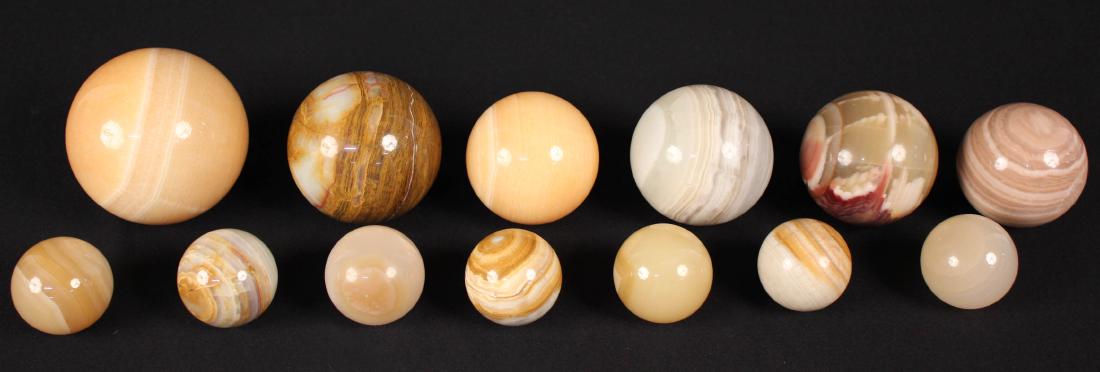 (13) Mineral Spheres Incl. Several Onyx (1 of 6)