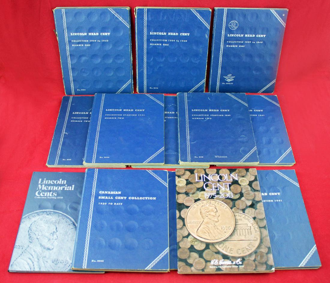 10 Penny Books 1909 - 2013, w/ Nickel and Canada (1 of 9)