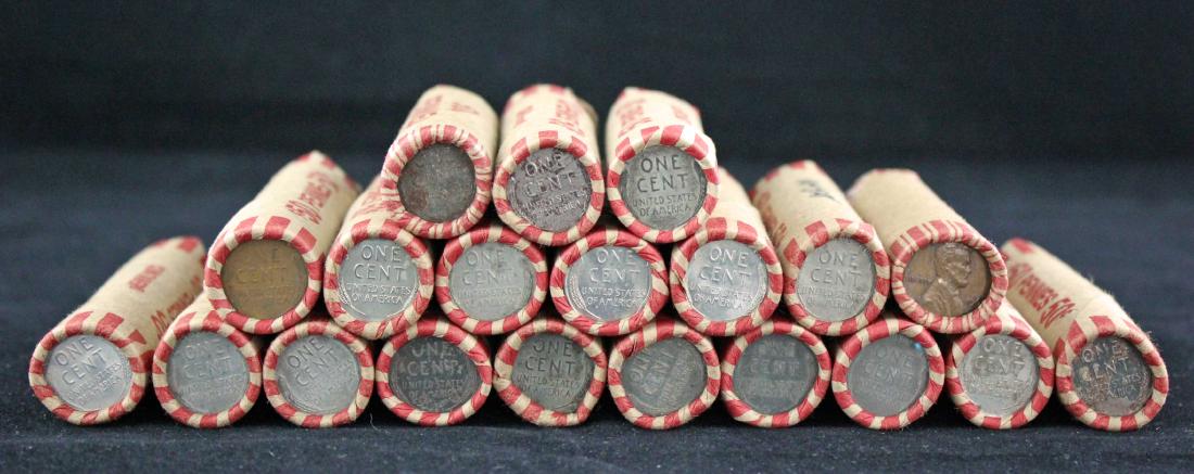 19 + Rolls of Wheat Pennies $9.95 Face Value (1 of 2)